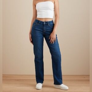 American Eagle Outfitters Curvy Straight Jean Short Medium Standard NWT
